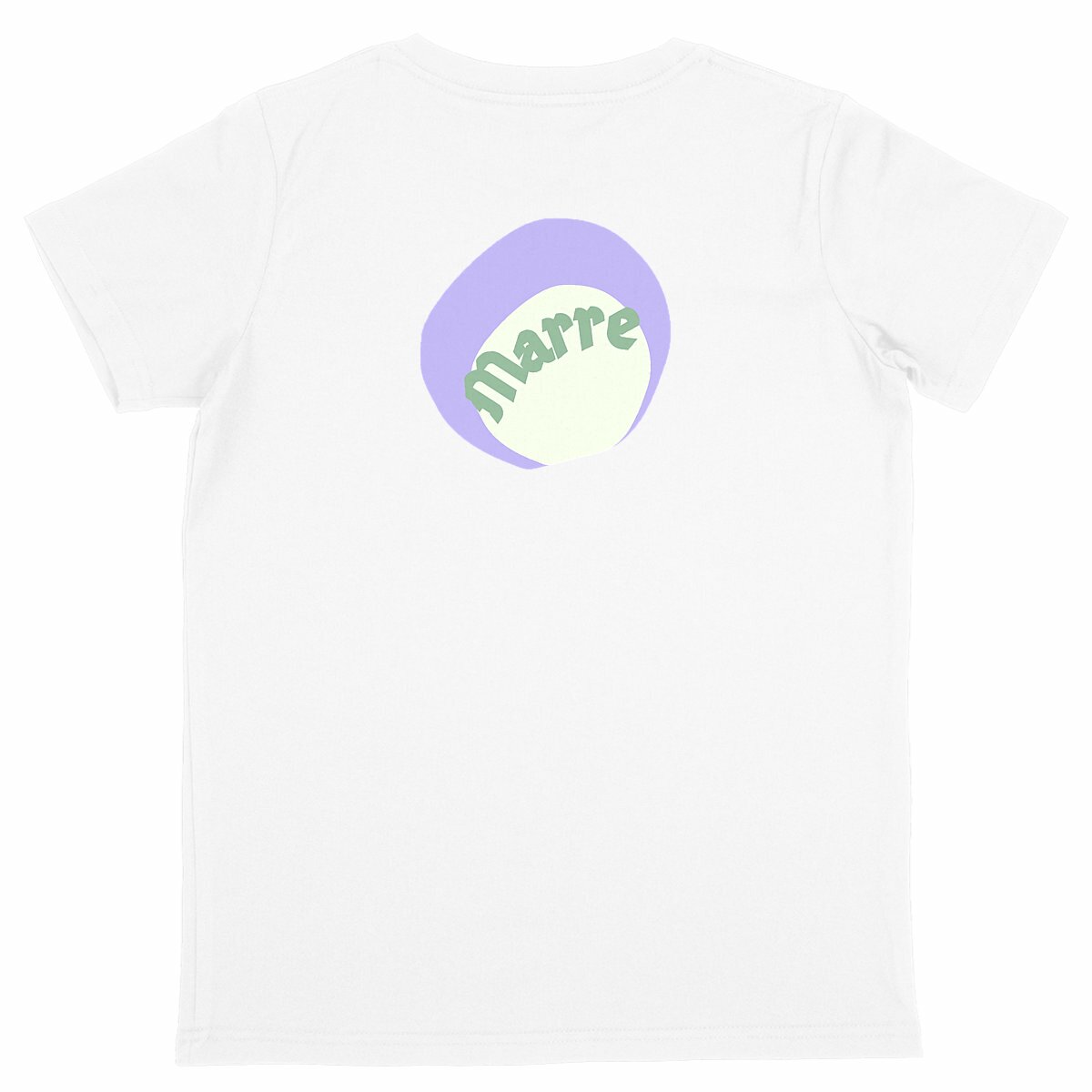 MARRE ? CAPSULE CHANTILLY (dos)? T-shirt Enfant.Ado 100%coton conv. biologique 3coloris