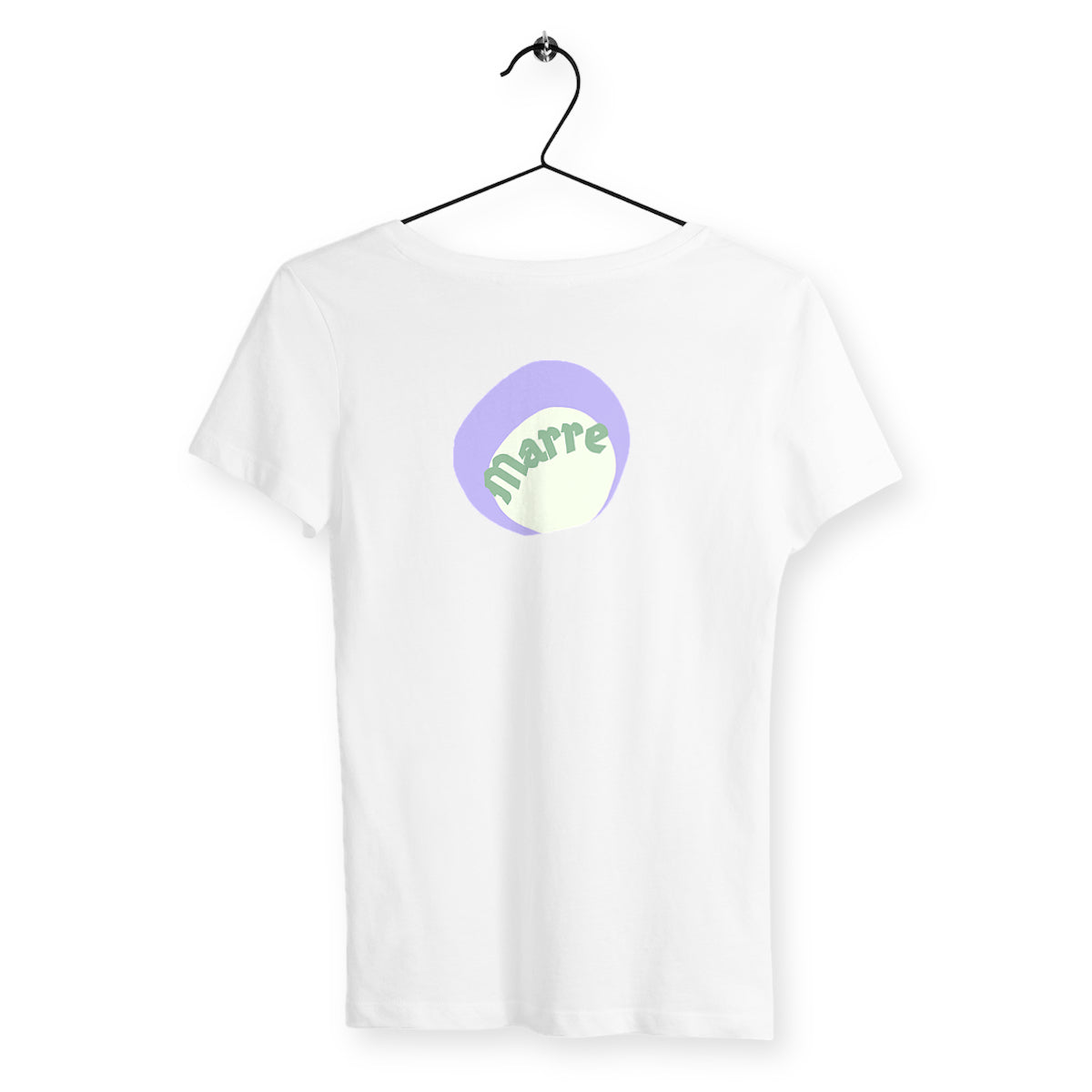 MARRE ? CAPSULE CHANTILLY (au dos)? T-shirt léger 100% coton biologique 4 coloris