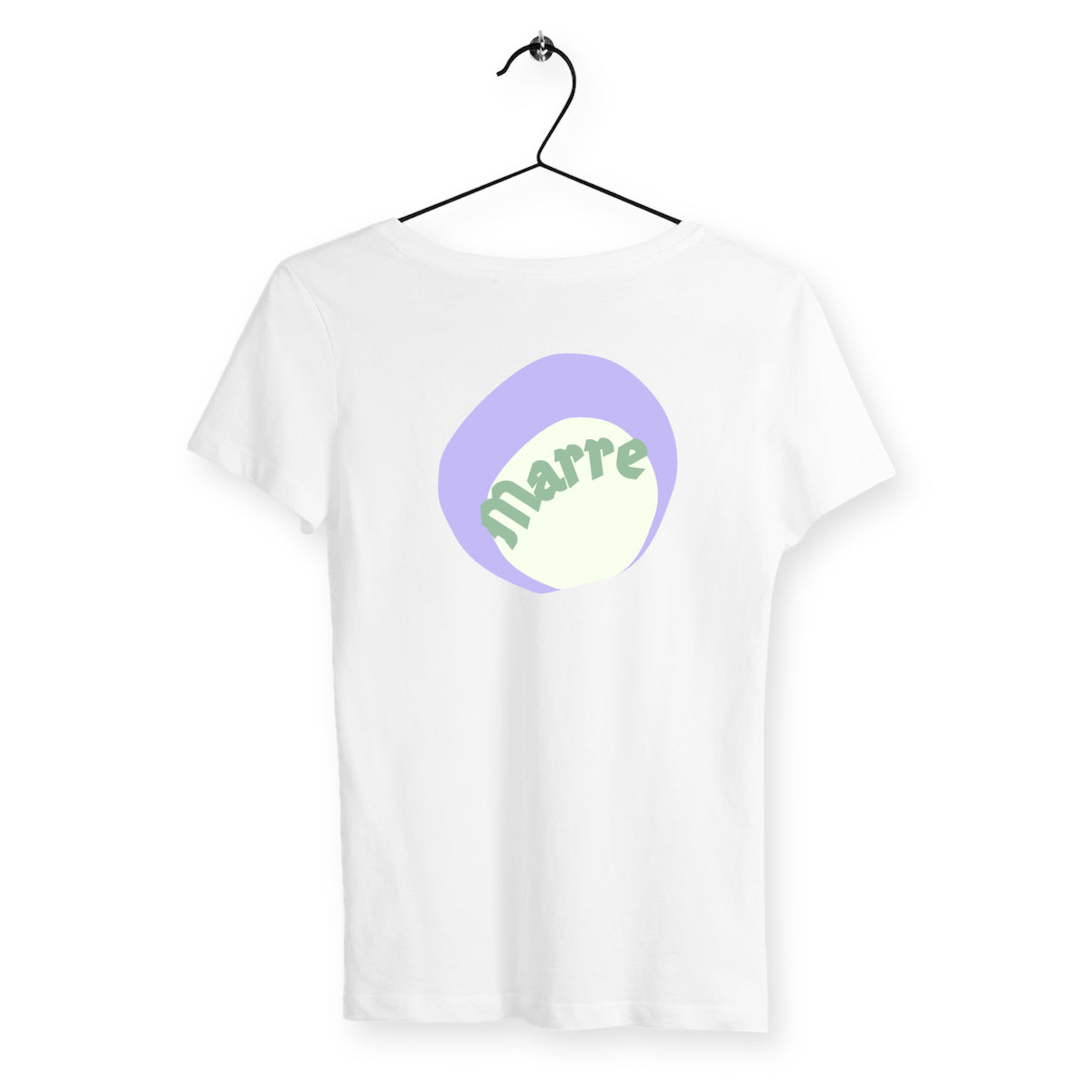 MARRE ? CAPSULE CHANTILLY(au dos)? T-shirt 100% coton en conversion biologique 5 coloris