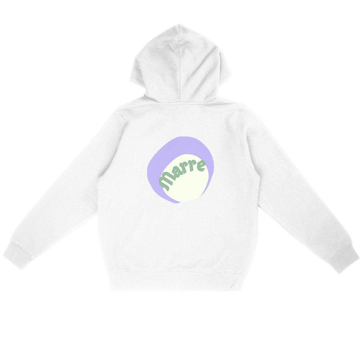 MARRE ? CAPSULE CHANTILLY (au dos)?Sweat à capuche léger écologique 5 coloris