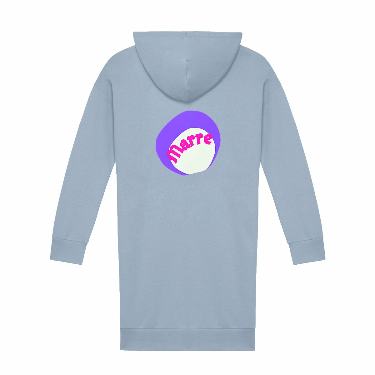 MARRE ? CAPSULE LICORNE (au dos) ? Robe sweat à capuche 100% écologique 3 coloris