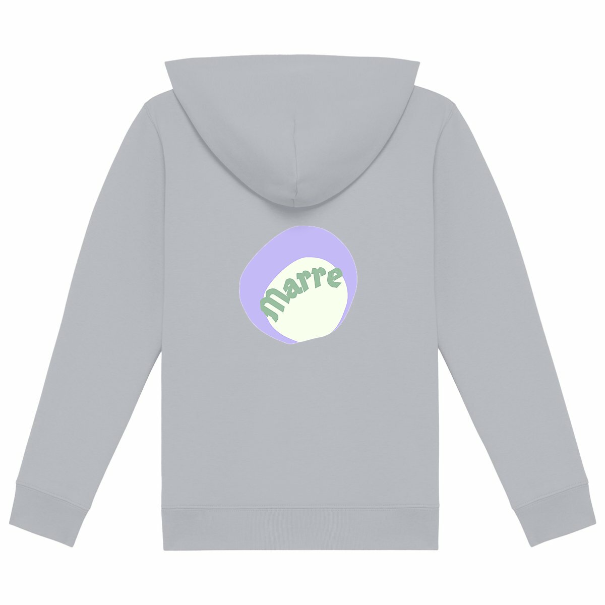 MARRE ? CAPSULE CHANTILLY (dos)? Sweat à capuche léger Enfant.Ado écologique 3 coloris