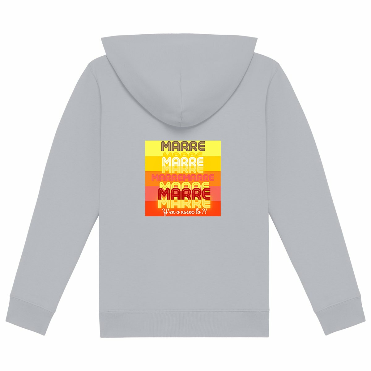 MARRE ? TAMPON SOLEIL ? Sweat à capuche léger Enfant & Ado écologique 3 coloris