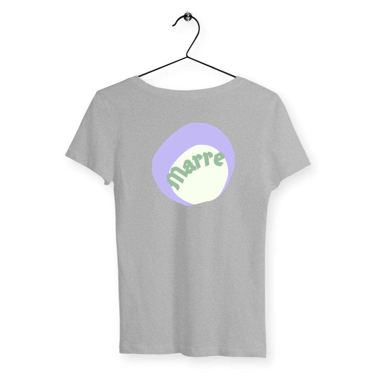 MARRE ? CAPSULE CHANTILLY(au dos)? T-shirt 100% coton en conversion biologique 5 coloris