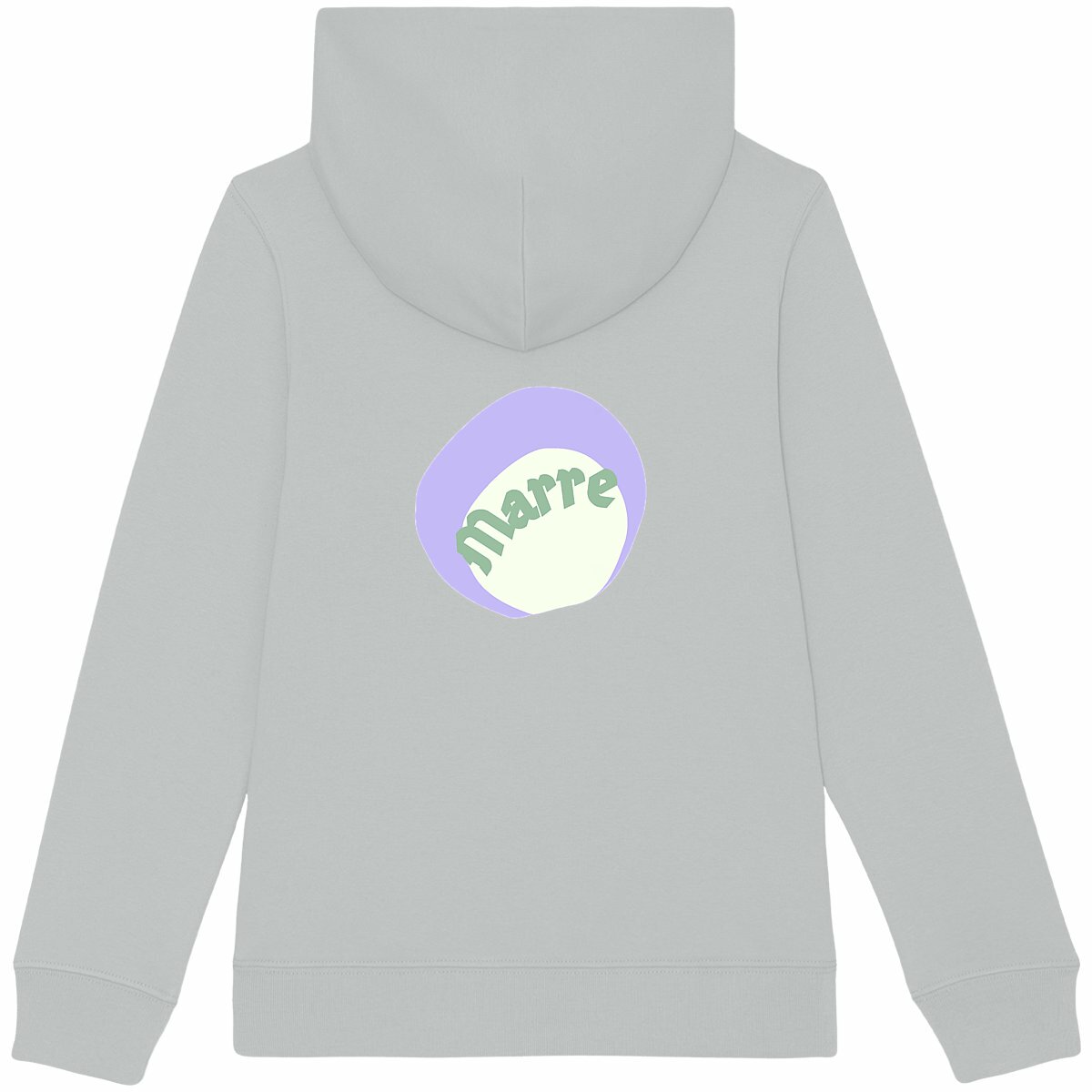 MARRE ? CAPSULE CHANTILLY (dos)? Sweat à capuche épais Enfant.Ado écologique 3 coloris