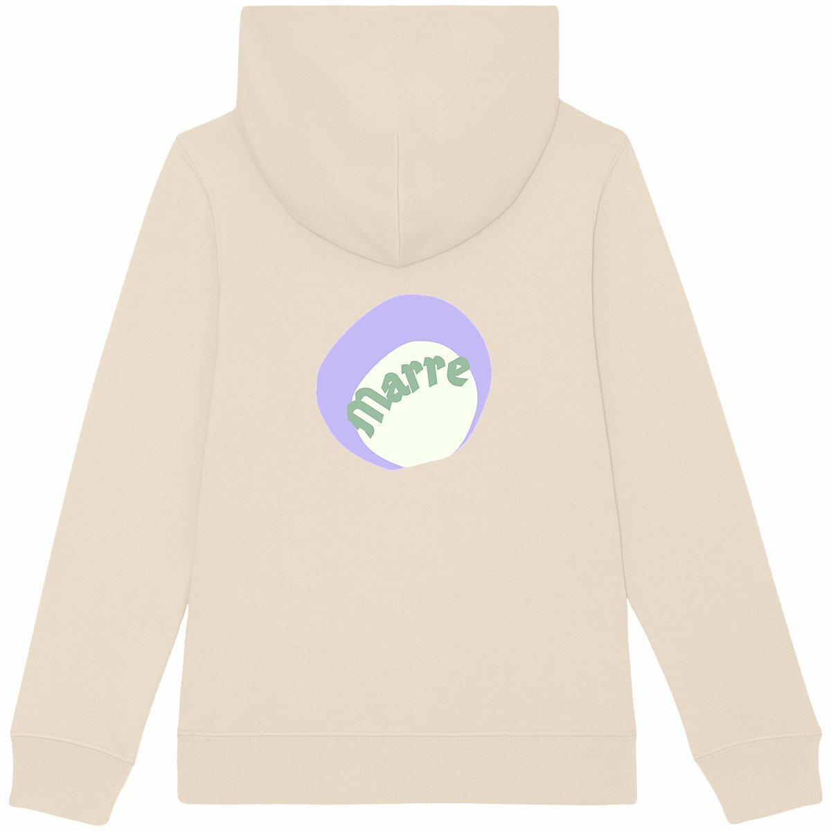 MARRE ? CAPSULE CHANTILLY (dos)? Sweat à capuche épais Enfant.Ado écologique 3 coloris