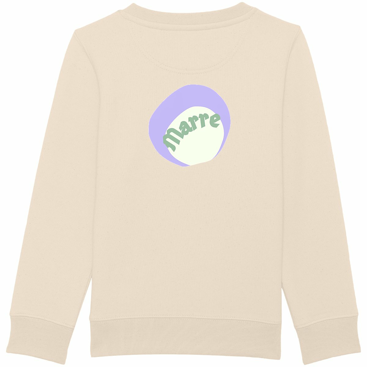 MARRE ? CAPSULE CHANTILLY (au dos)? Sweat Enfant.Ado épais 100% écologique 3 coloris