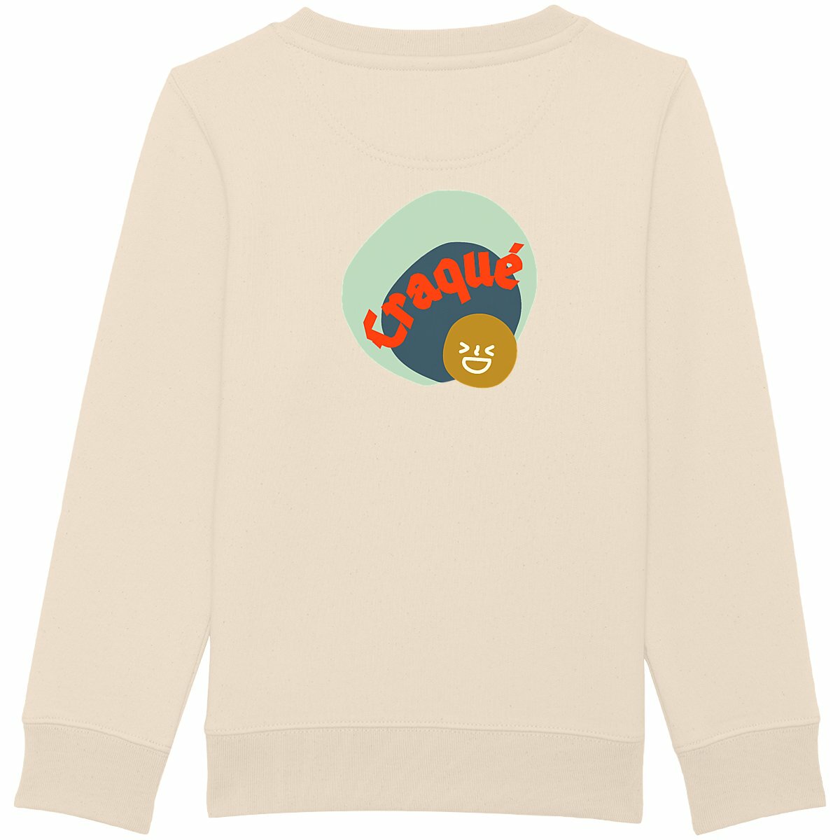 CRAQUE ? CAPSULE VERT CAMEL (au dos) ? Sweat épais Enfant & Ado 3 coloris