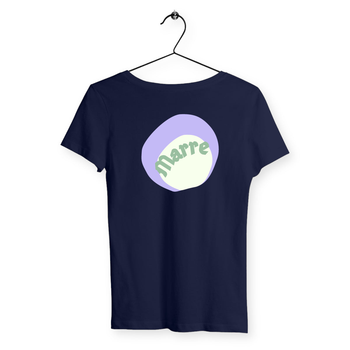 MARRE ? CAPSULE CHANTILLY(au dos)? T-shirt 100% coton en conversion biologique 5 coloris