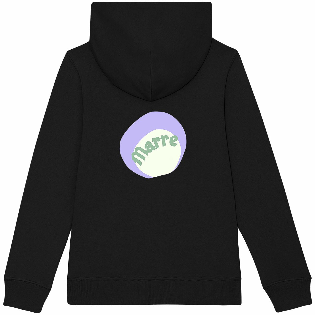 MARRE ? CAPSULE CHANTILLY (dos)? Sweat à capuche épais Enfant.Ado écologique 3 coloris