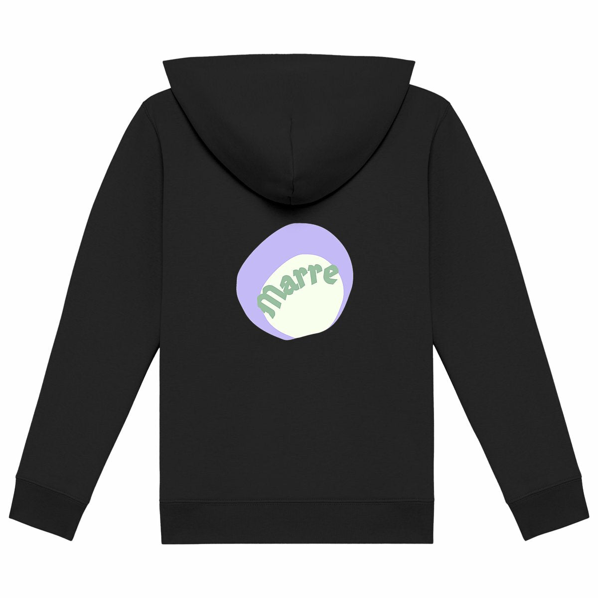 MARRE ? CAPSULE CHANTILLY (dos)? Sweat à capuche léger Enfant.Ado écologique 3 coloris