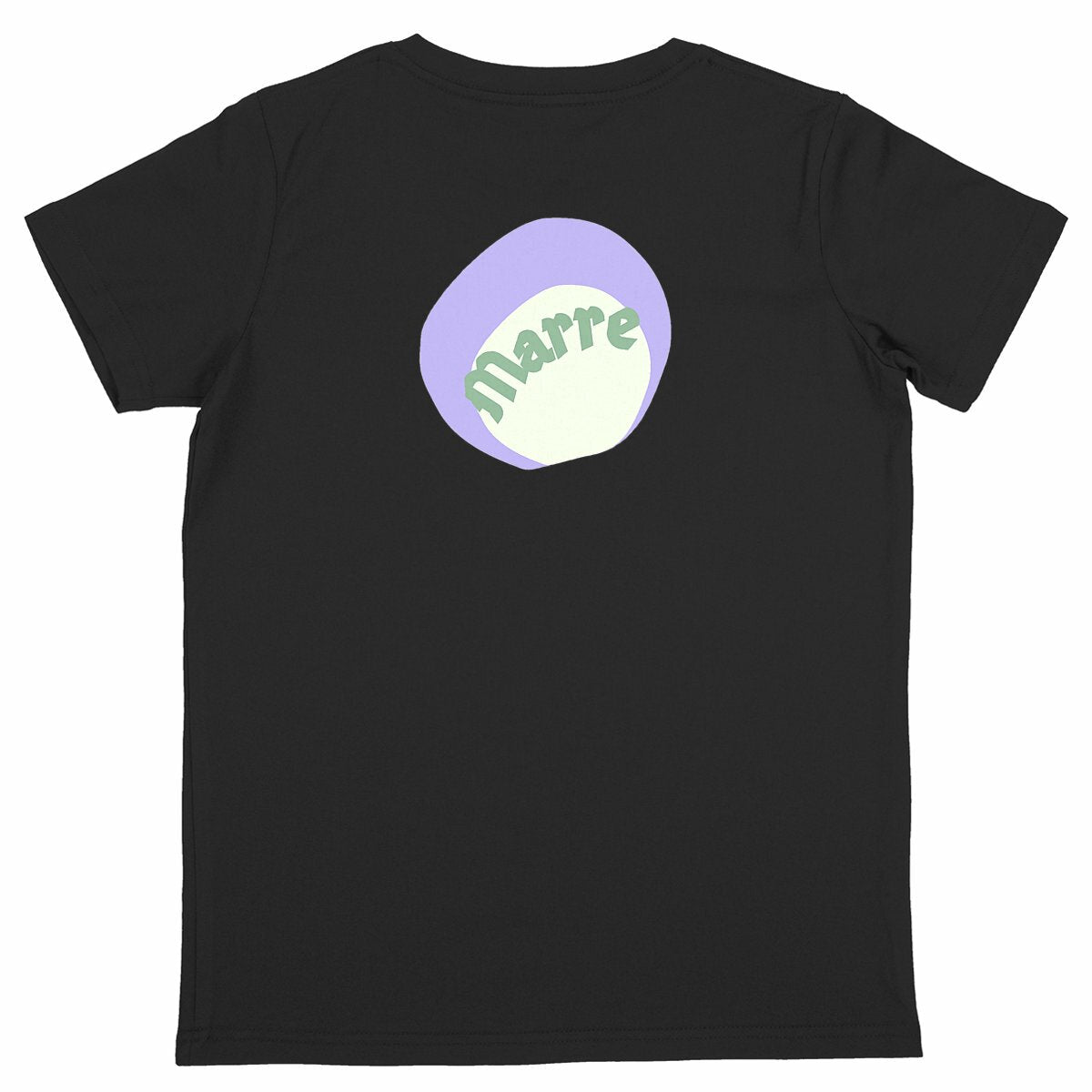 MARRE ? CAPSULE CHANTILLY (dos)? T-shirt Enfant.Ado 100%coton conv. biologique 3coloris