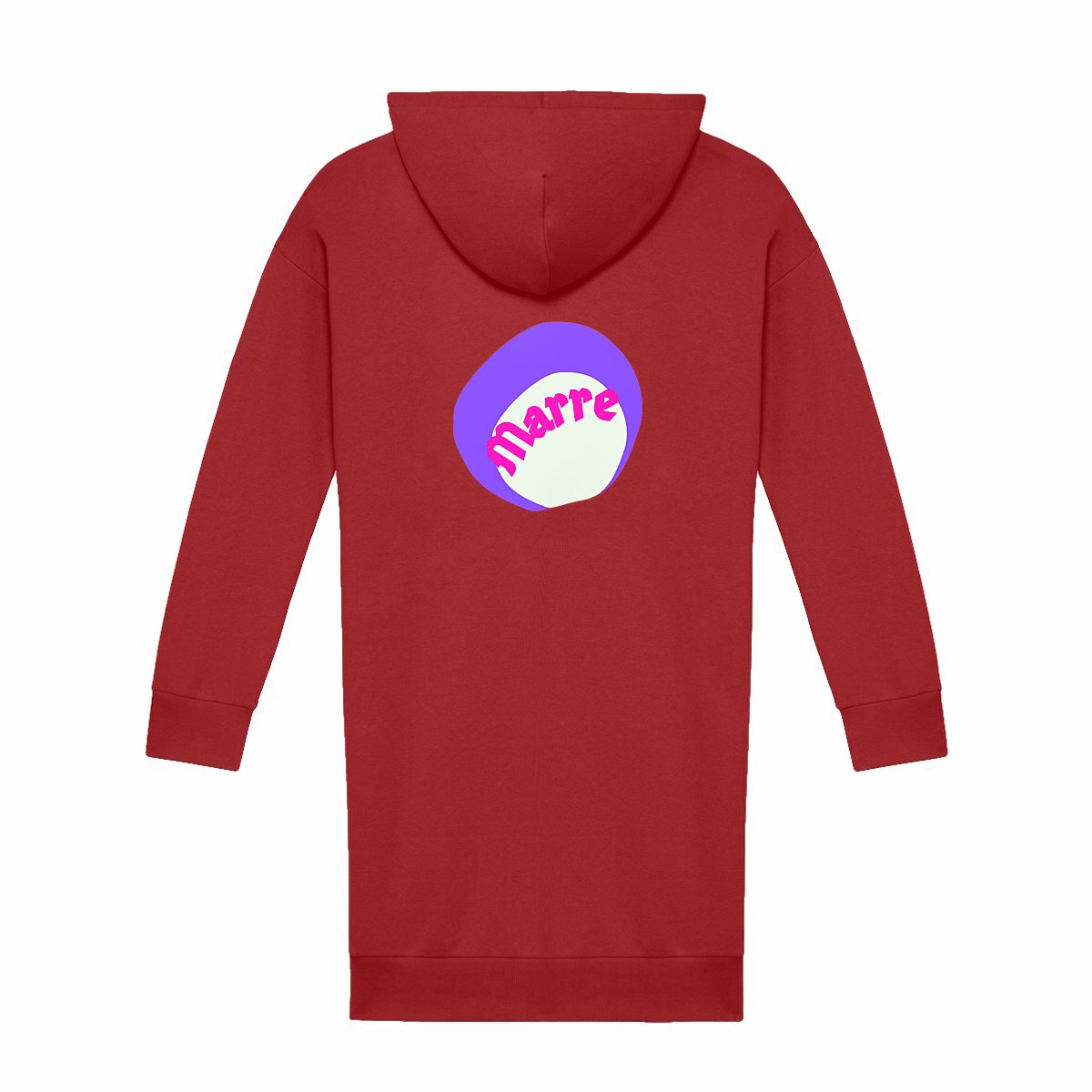 MARRE ? CAPSULE LICORNE (au dos) ? Robe sweat à capuche 100% écologique 3 coloris