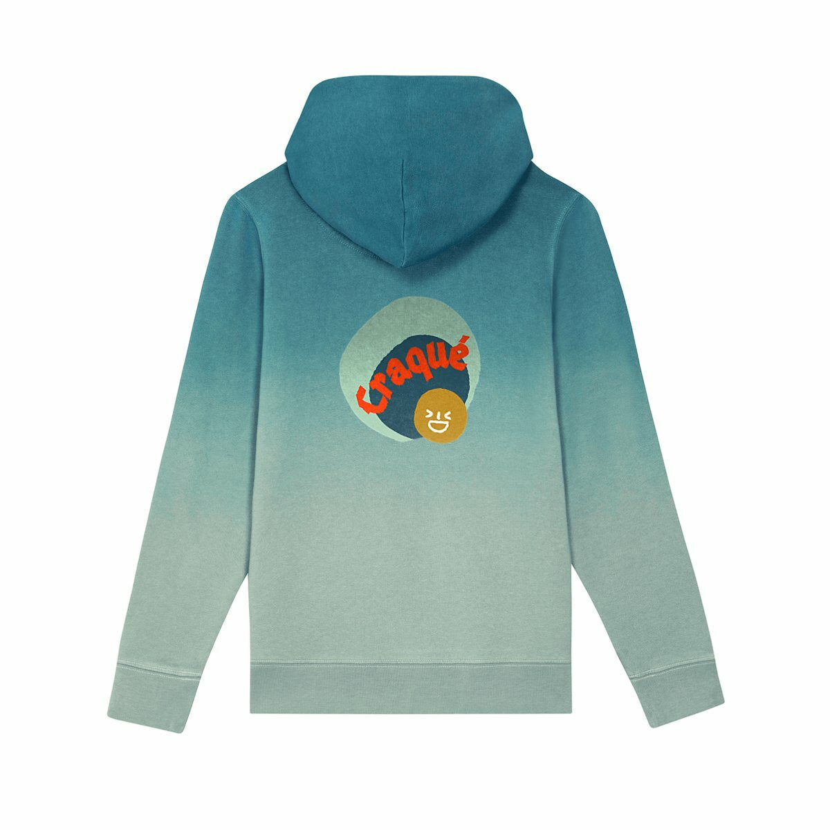 CRAQUE ? CAPSULE VERT CAMEL ? Sweat capuche Enfant & Ado Dip dye 100% coton biologique