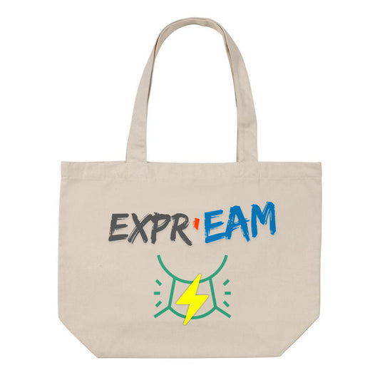 Shopping bag Expr'eam 70% coton recyclé 30% polyester recyclé 