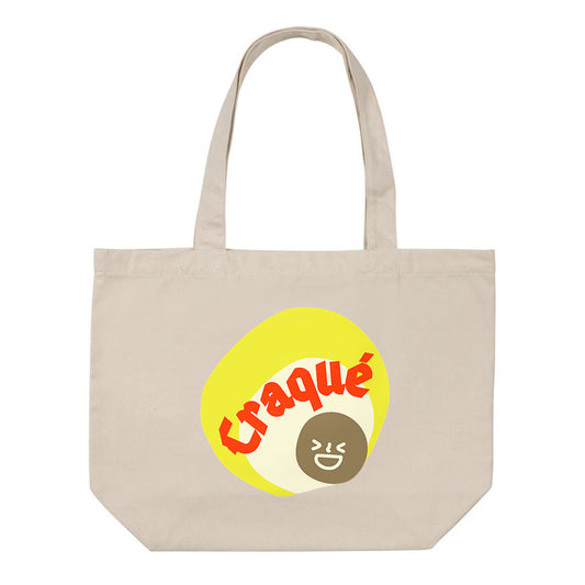 CRAQUE ? ? CAPSULE JAUNE CREME ? Shopping bag 100% recyclé