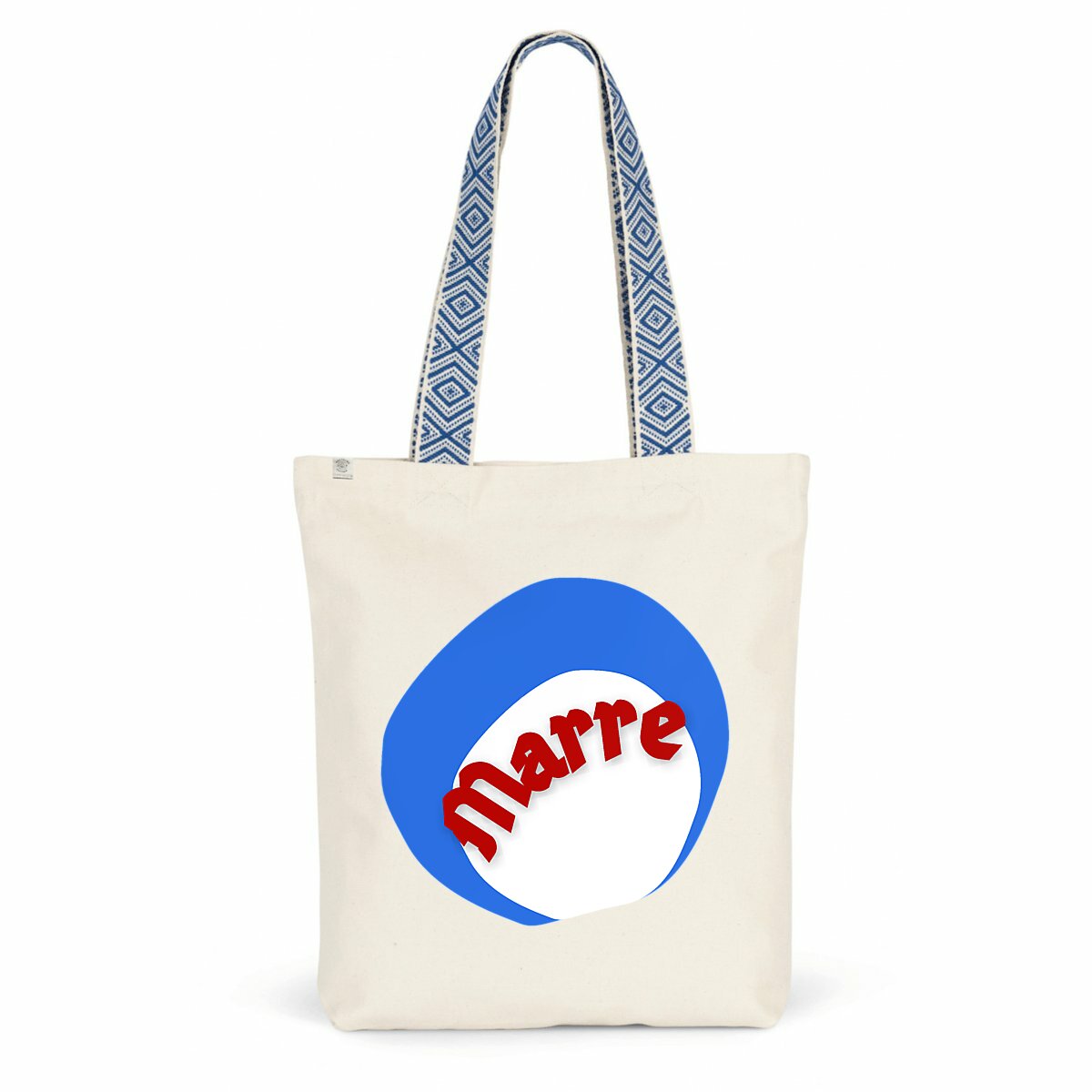 MARRE ?? CAPSULE COCARDE ?? Totebag 100% recyclé avec anse imprimée 2 coloris