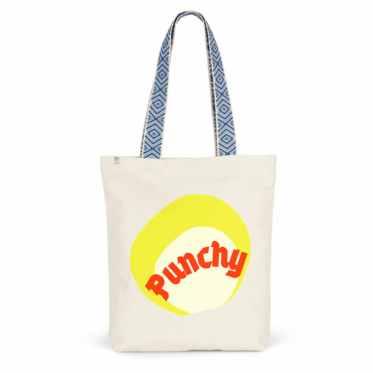 ? PUNCHY ? Totebag à anse imprimée 100 % recyclé 2 coloris