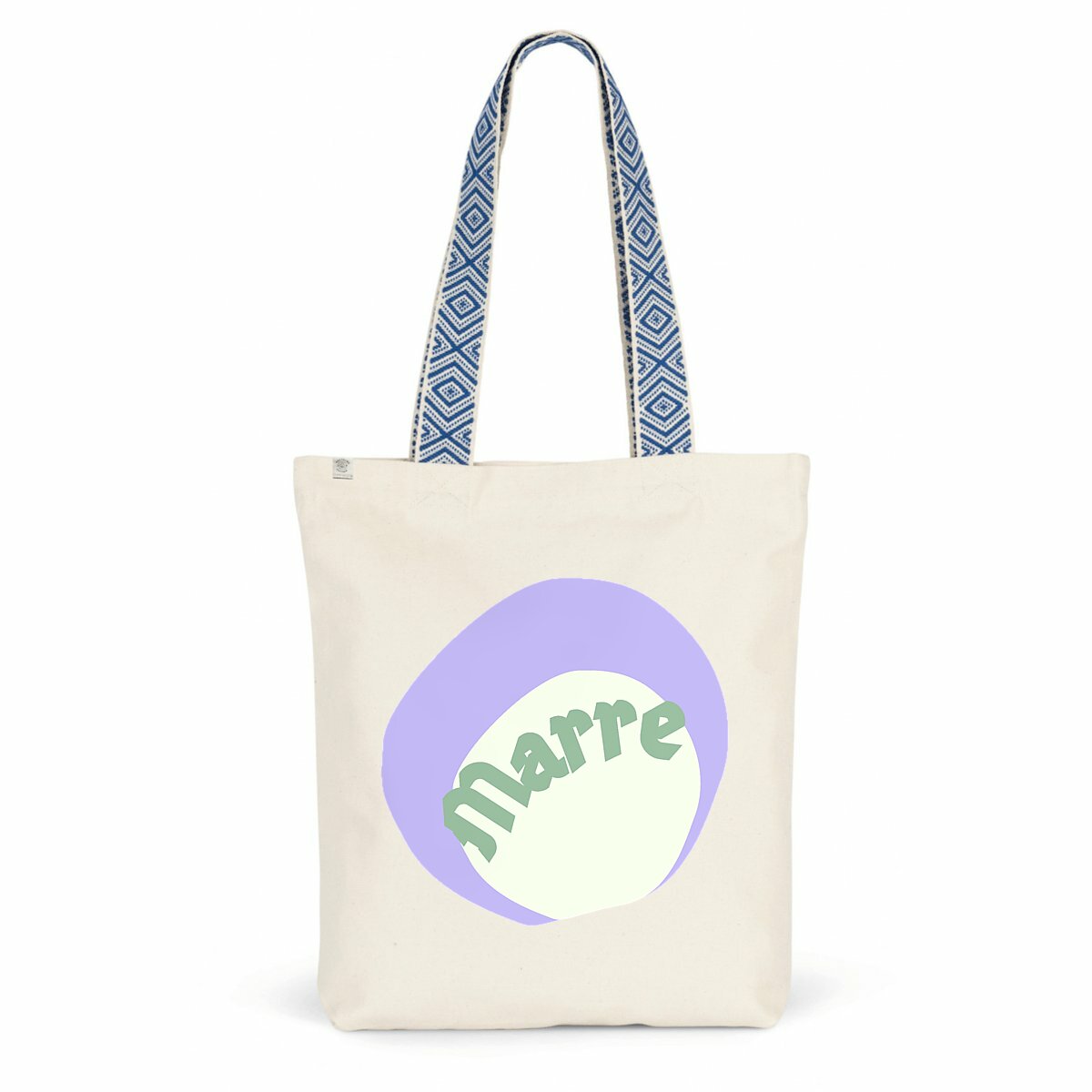 MARRE?CAPSULE CHANTILLY? Totebag 100% recyclé avec anse imprimée 2 coloris