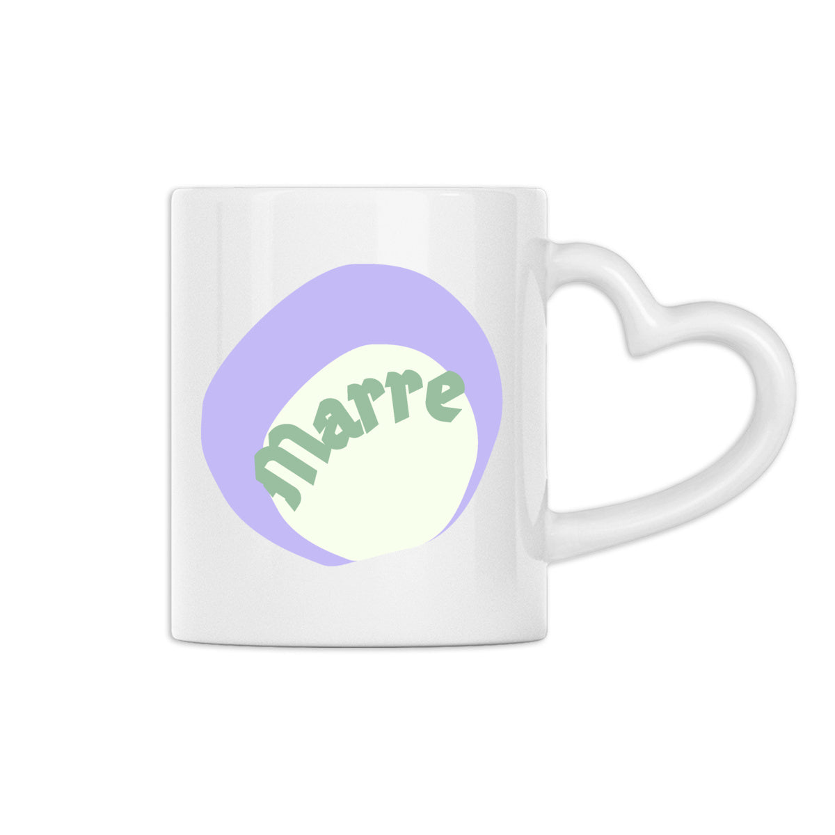 MARRE?CAPSULE CHANTILLY? Mug céramique anse en coeur 2 coloris