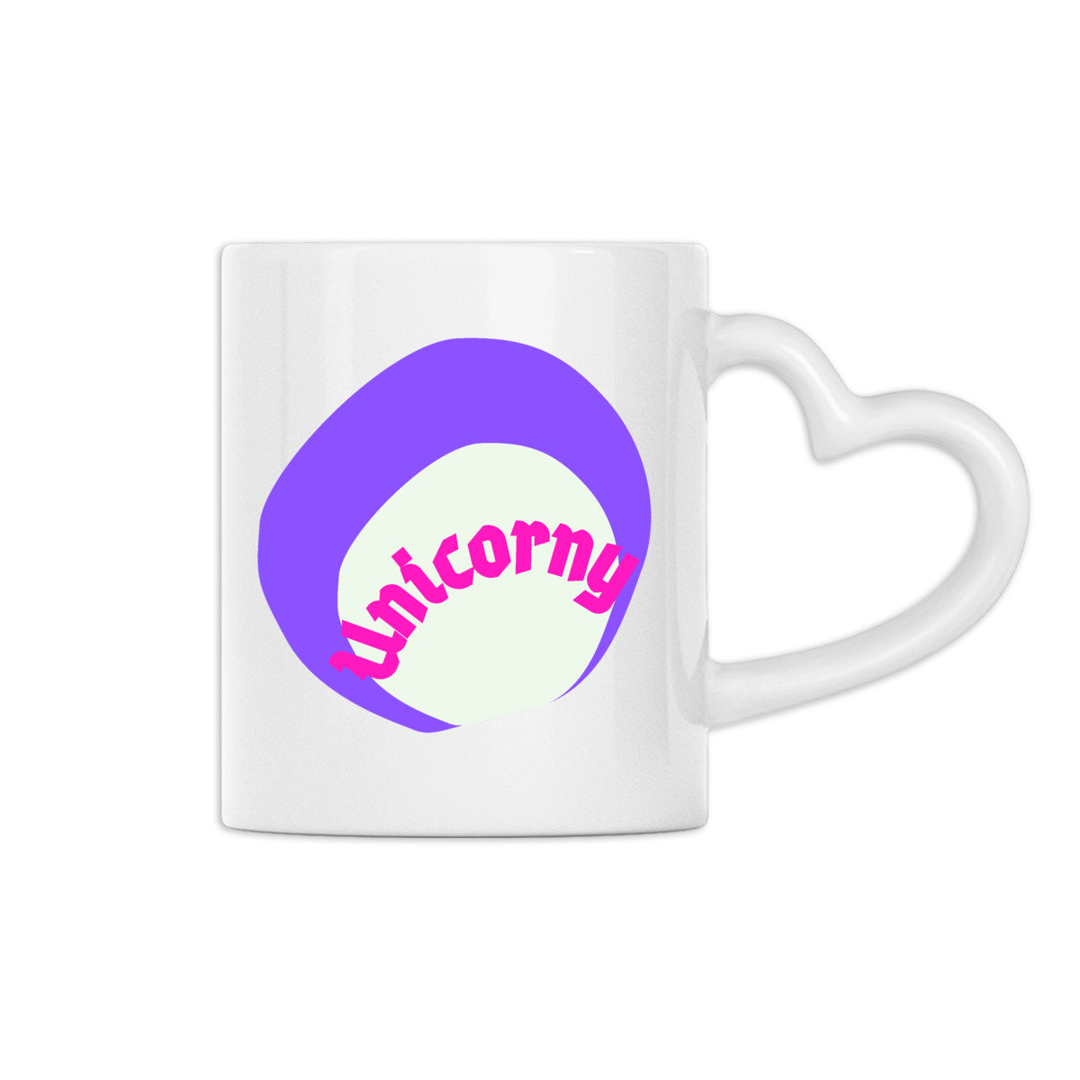 ? UNICORNY ? Mug céramique à anse coeur 2 coloris