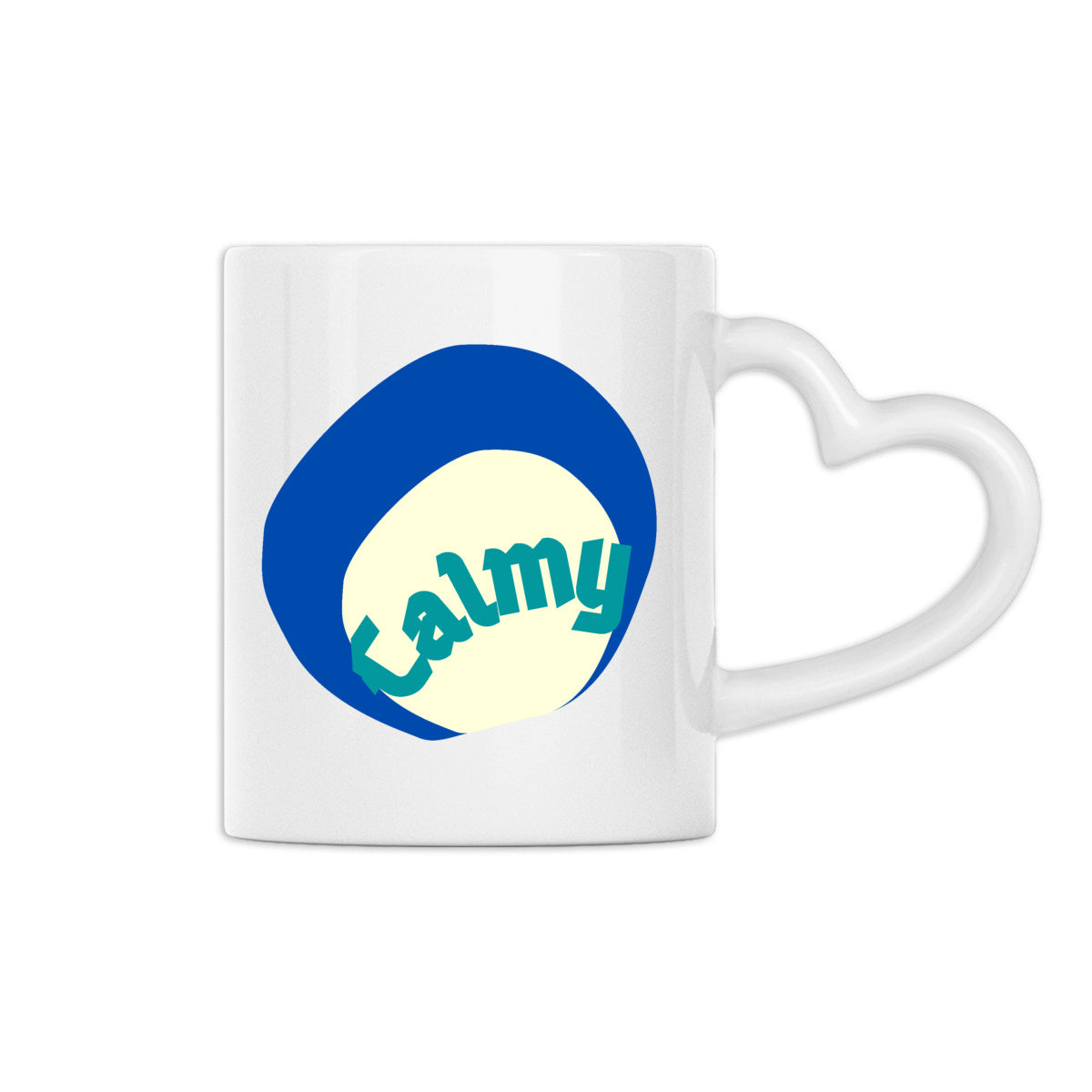 ?CALMY? Mug céramique à anse coeur 2 coloris