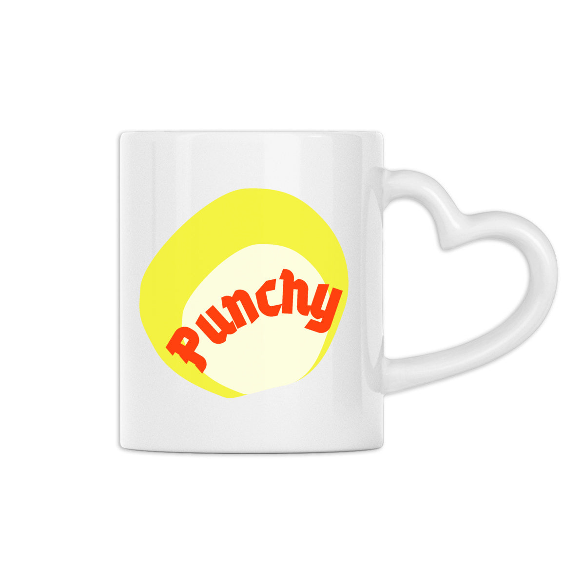 ? PUNCHY ? ❤️‍? Mug céramique à anse en forme de coeur 2 coloris