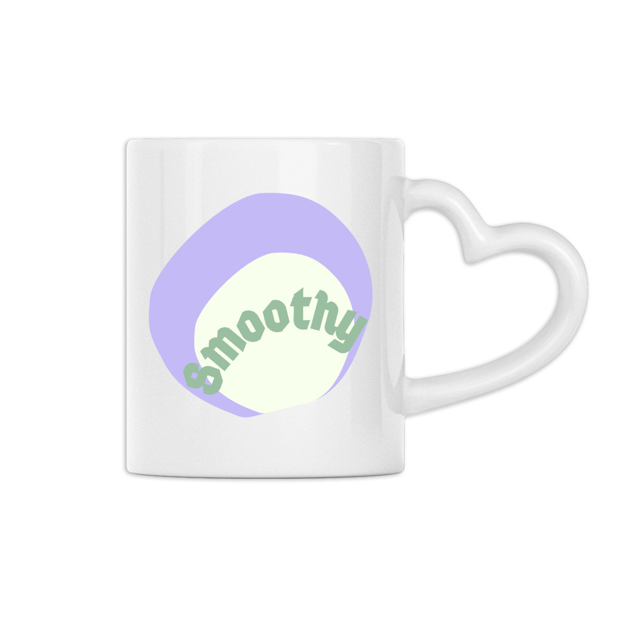 ? SMOOTHY? Mug céramique à anse coeur 2 couleurs