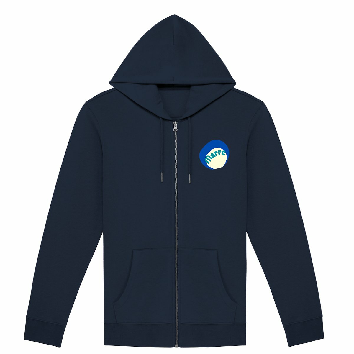 MARRE ? CAPSULE OCEAN ? Sweat à capuche zippé écologique 3 coloris
