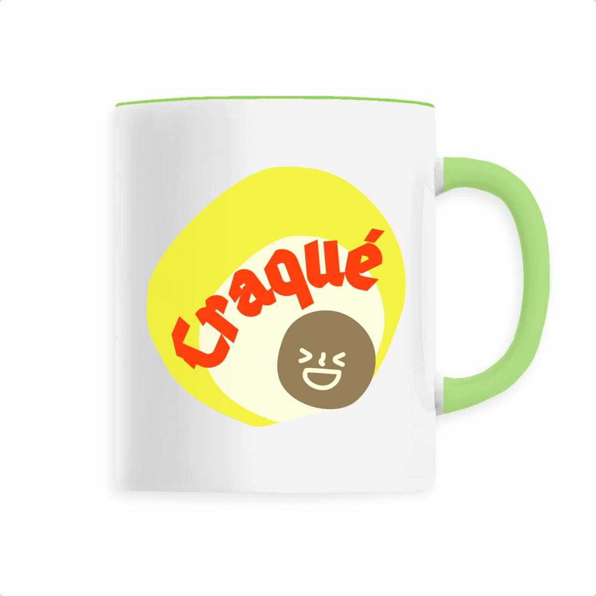 CRAQUE ? ? CAPSULE JAUNE CREME ? Mug céramique à anse 6 coloris