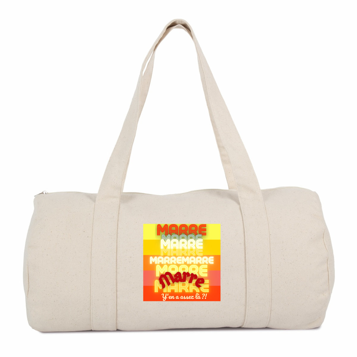 MARRE ! ? Tampon Soleil ? Sac polochon 100% coton biologique 2 coloris