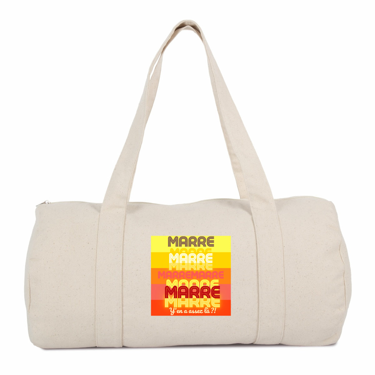 MARRE ? TAMPON SOLEIL ? Sac polochon 100% coton biologique 2 coloris