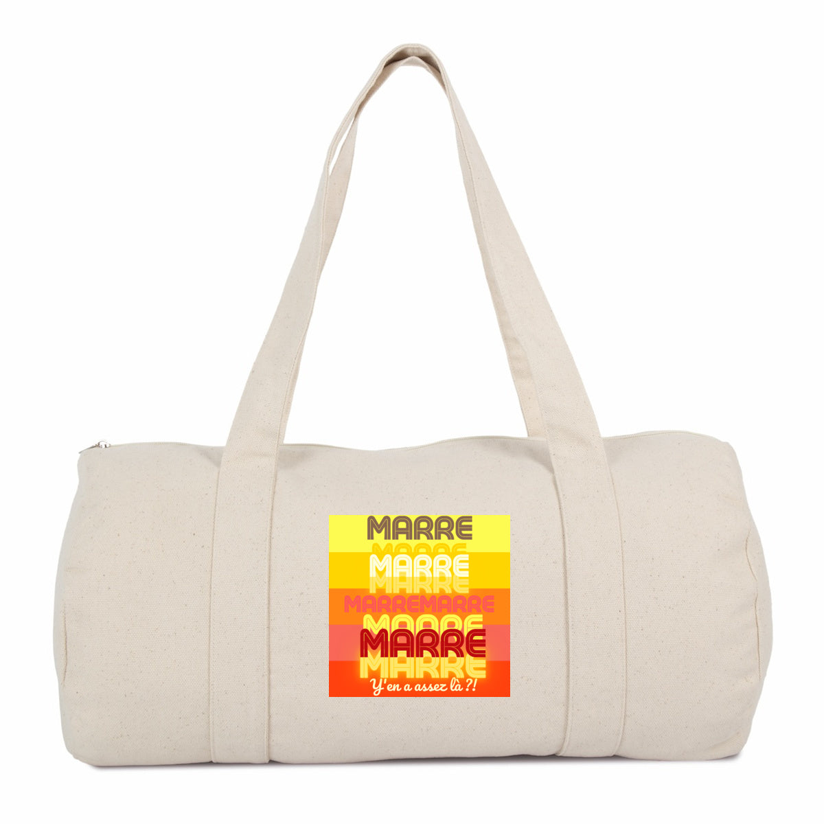 MARRE ! ? Tampon Soleil ? Sac polochon 100% coton biologique 2 coloris