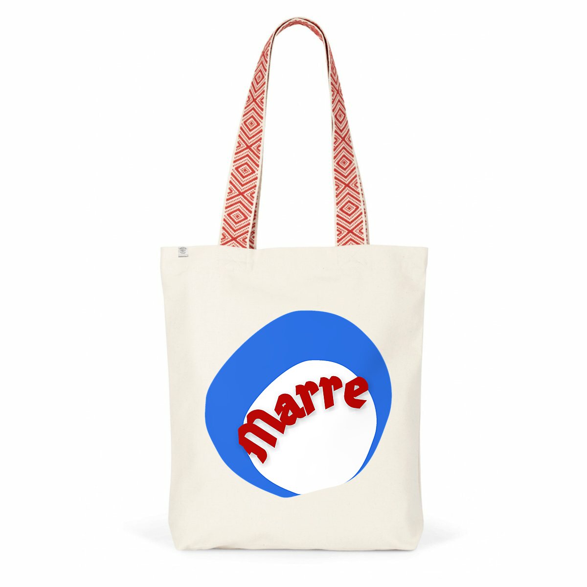 MARRE ?? CAPSULE COCARDE ?? Totebag 100% recyclé avec anse imprimée 2 coloris