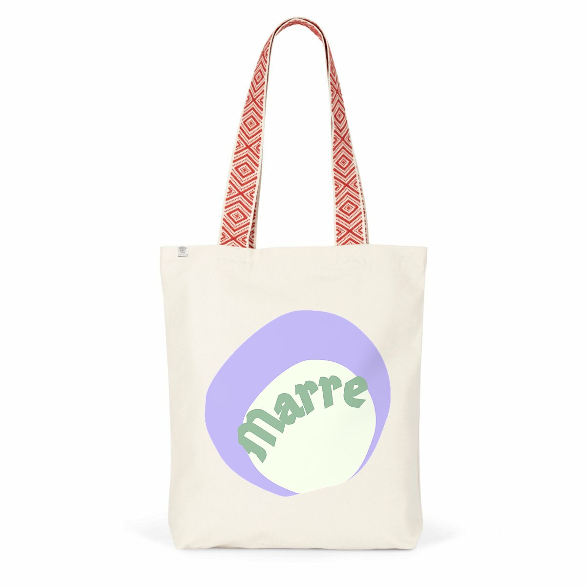 MARRE?CAPSULE CHANTILLY? Totebag 100% recyclé avec anse imprimée 2 coloris