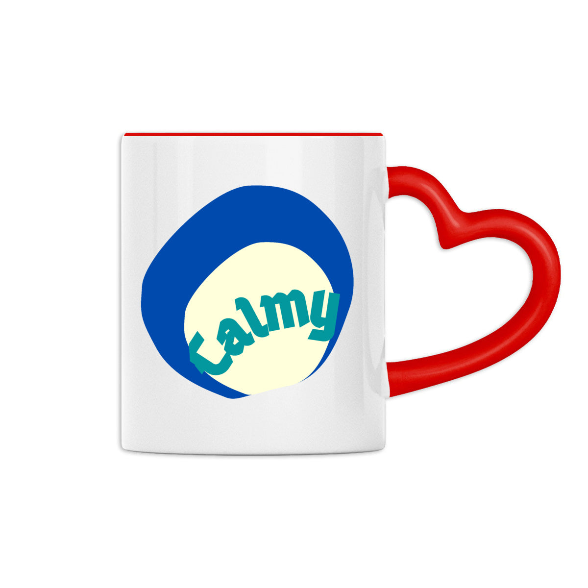 ?CALMY? Mug céramique à anse coeur 2 coloris