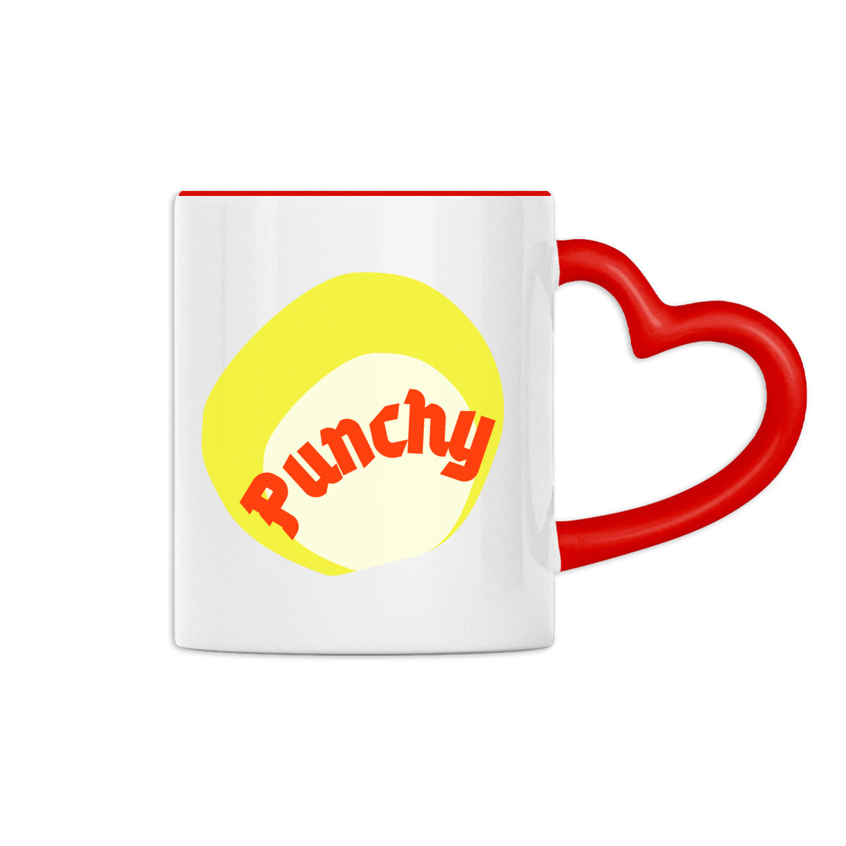 ? PUNCHY ? ❤️‍? Mug céramique à anse en forme de coeur 2 coloris