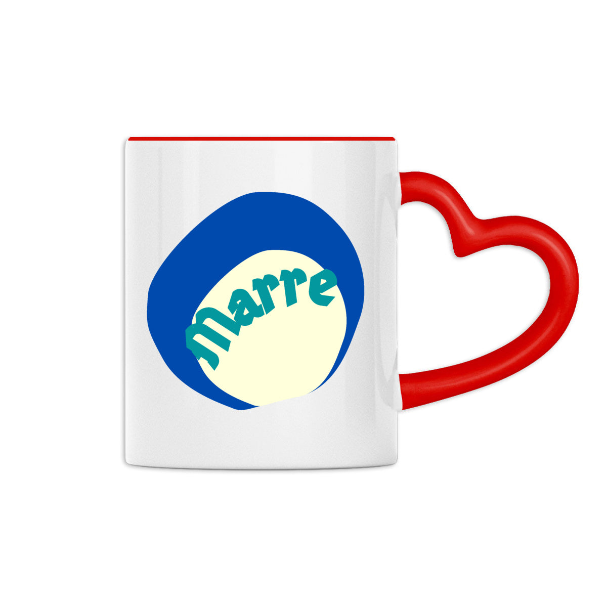 MARRE ? CAPSULE OCEAN ? Mug céramique anse en forme de coeur