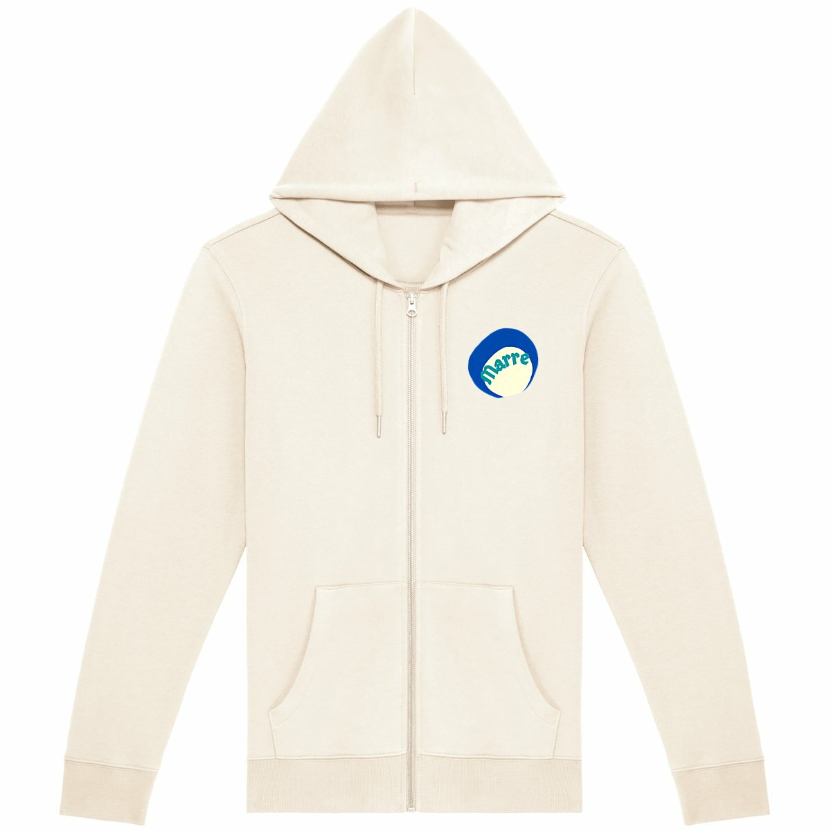MARRE ? CAPSULE OCEAN ? Sweat à capuche zippé écologique 3 coloris