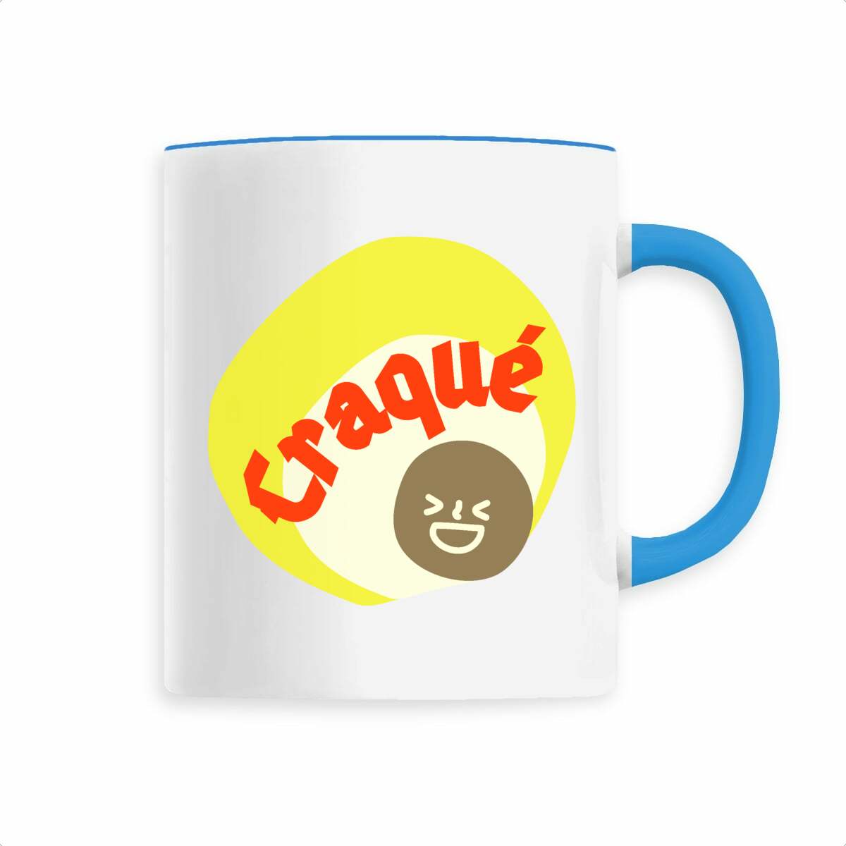 CRAQUE ? ? CAPSULE JAUNE CREME ? Mug céramique à anse 6 coloris