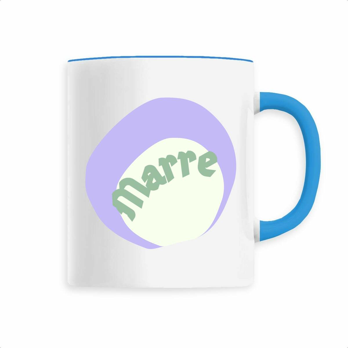 MARRE?CAPSULE CHANTILLY? Mug en céramique avec anse colorée 6 coloris