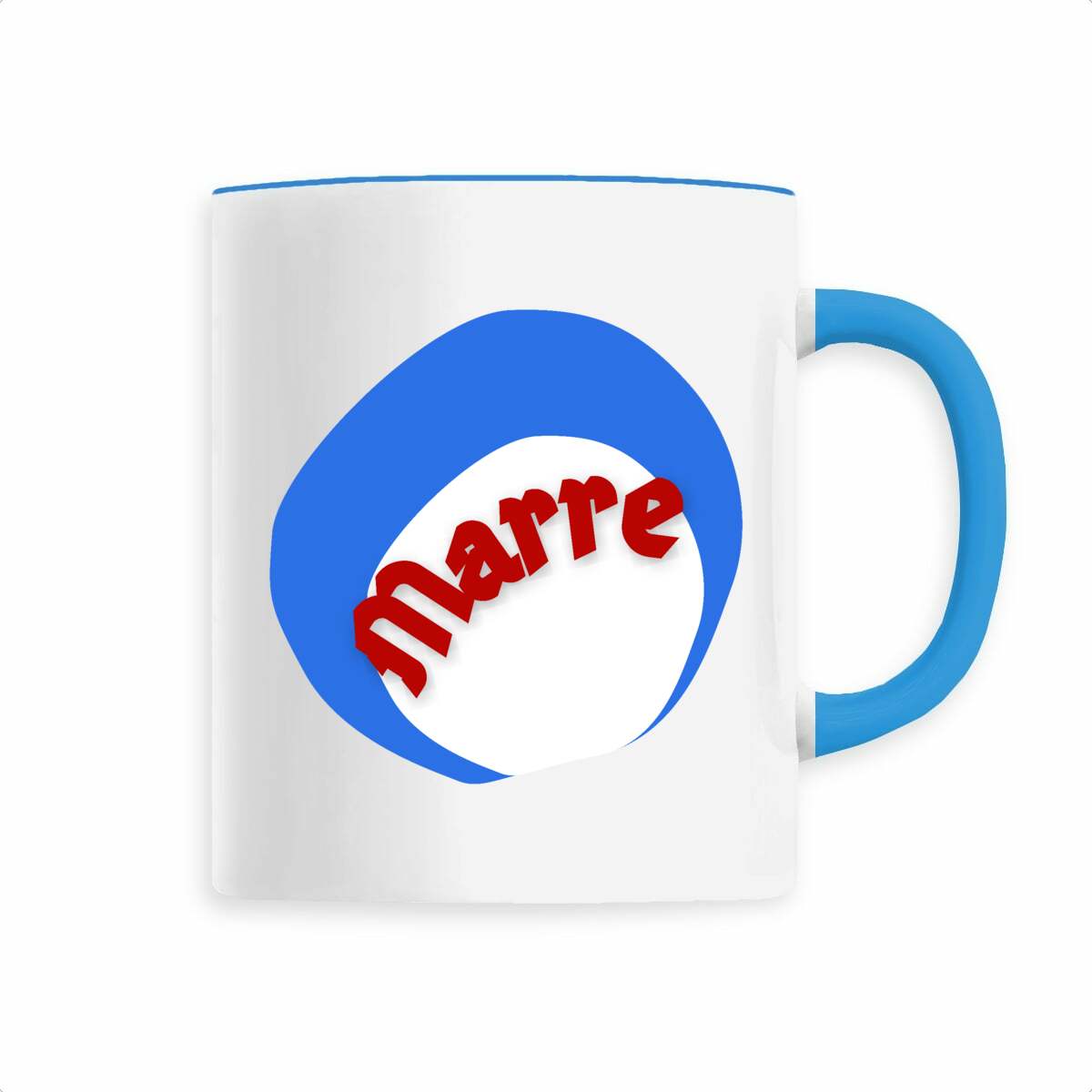 MARRE ?? CAPSULE COCARDE ?? Mug céramique avec anse colorée 6 coloris