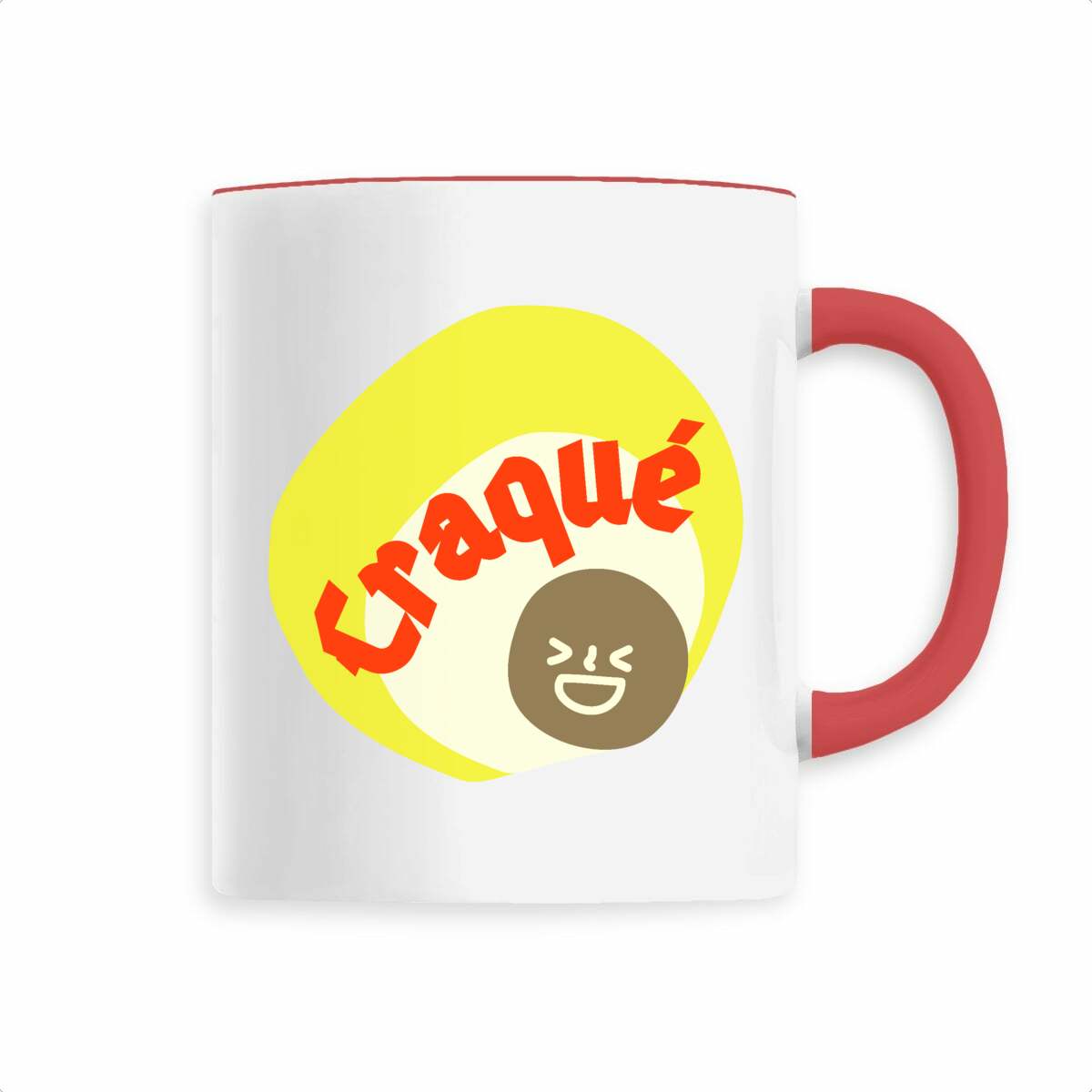 CRAQUE ? ? CAPSULE JAUNE CREME ? Mug céramique à anse 6 coloris