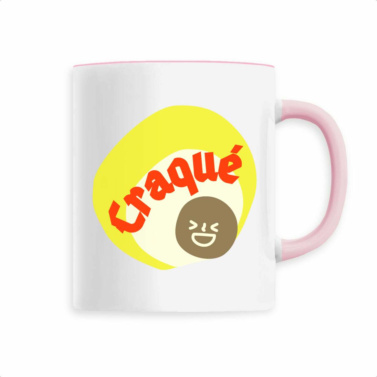 CRAQUE ? ? CAPSULE JAUNE CREME ? Mug céramique à anse 6 coloris