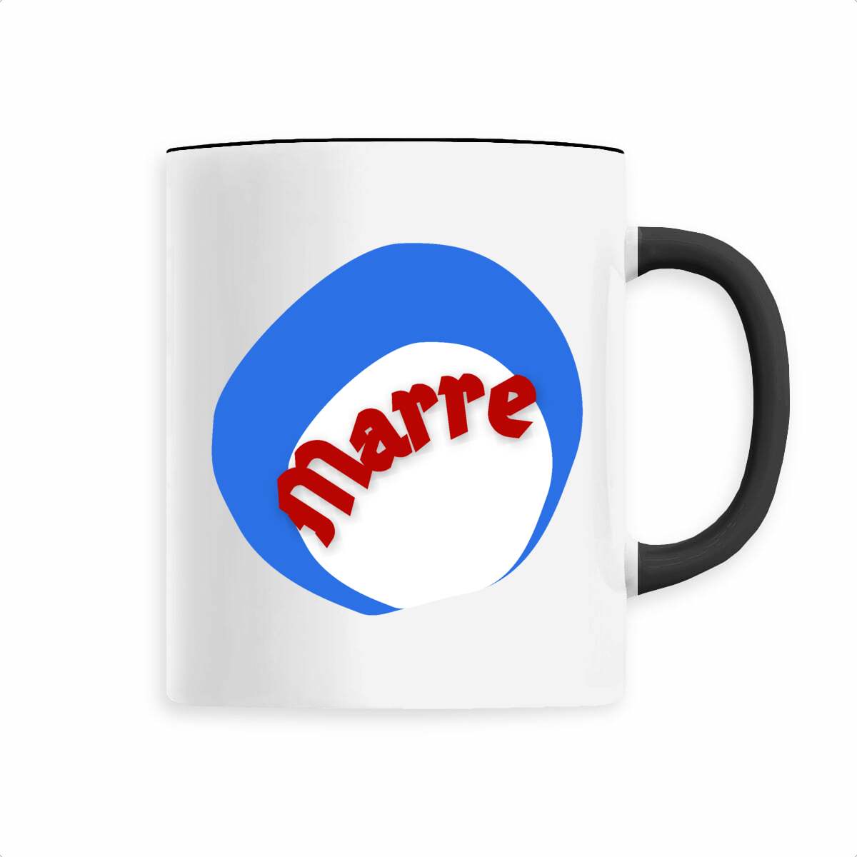 MARRE ?? CAPSULE COCARDE ?? Mug céramique avec anse colorée 6 coloris