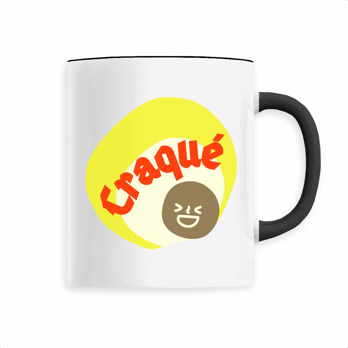 CRAQUE ? ? CAPSULE JAUNE CREME ? Mug céramique à anse 6 coloris