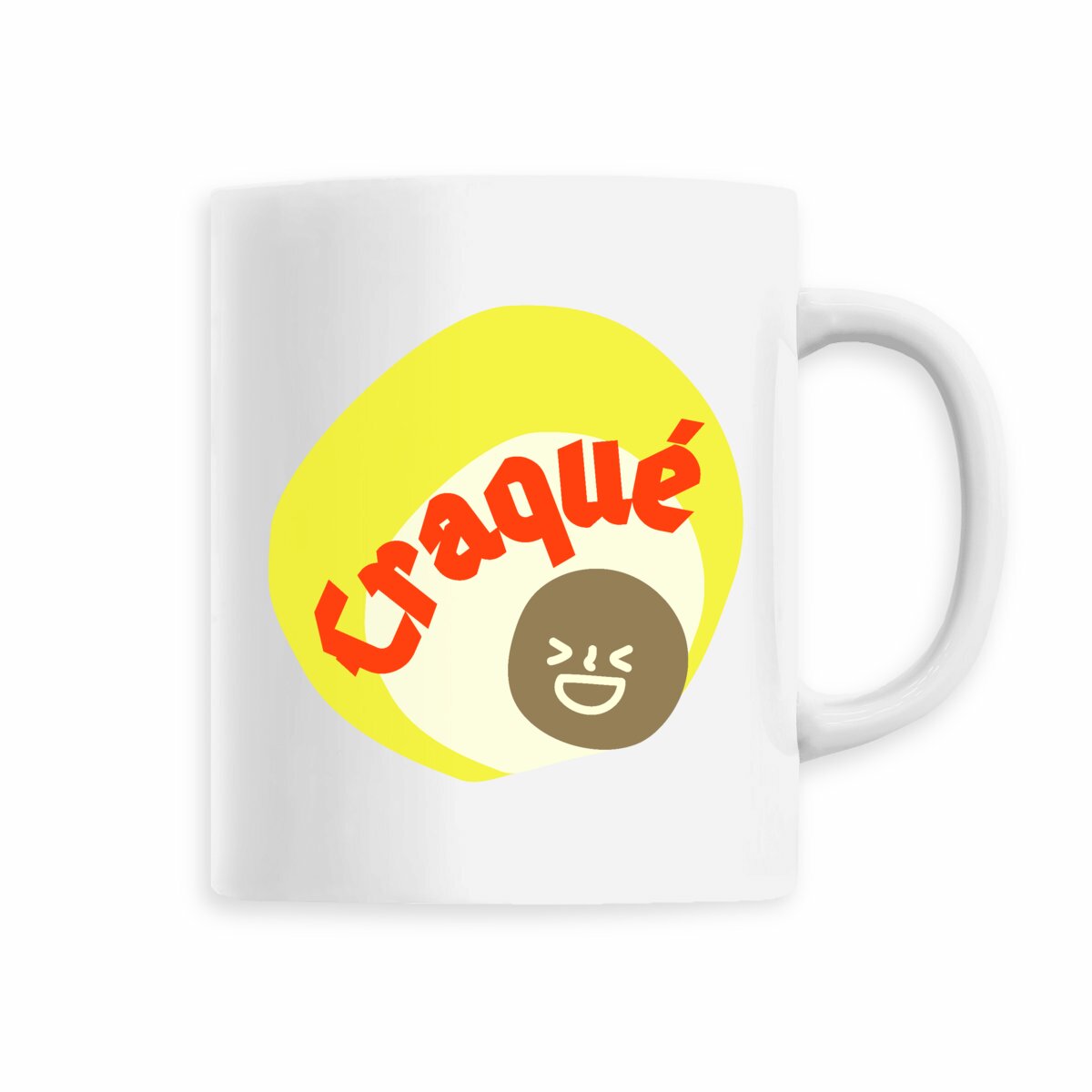 CRAQUE ? ? CAPSULE JAUNE CREME ? Mug céramique à anse 6 coloris