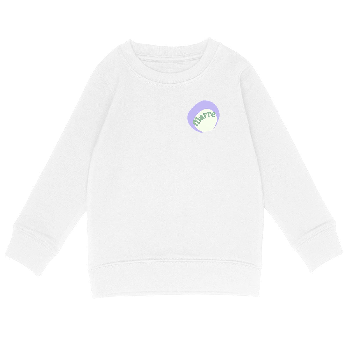 MARRE ? CAPSULE CHANTILLY? Sweat Enfant.Ado léger 100% écologique 4 coloris