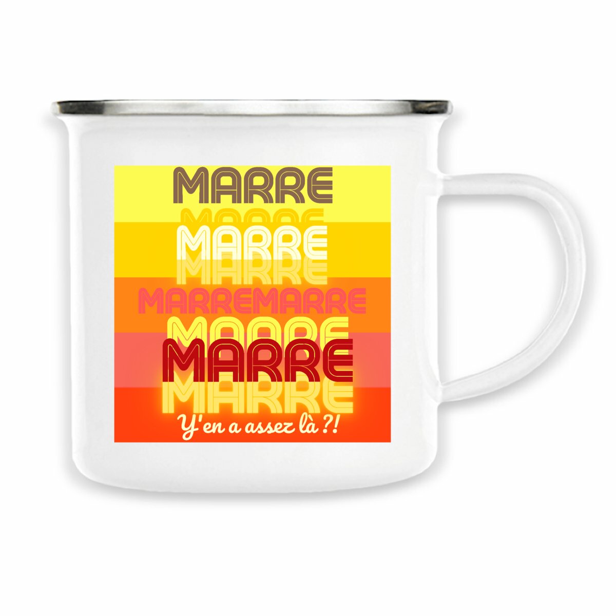 MARRE ? TAMPON SOLEIL ? Mug métal