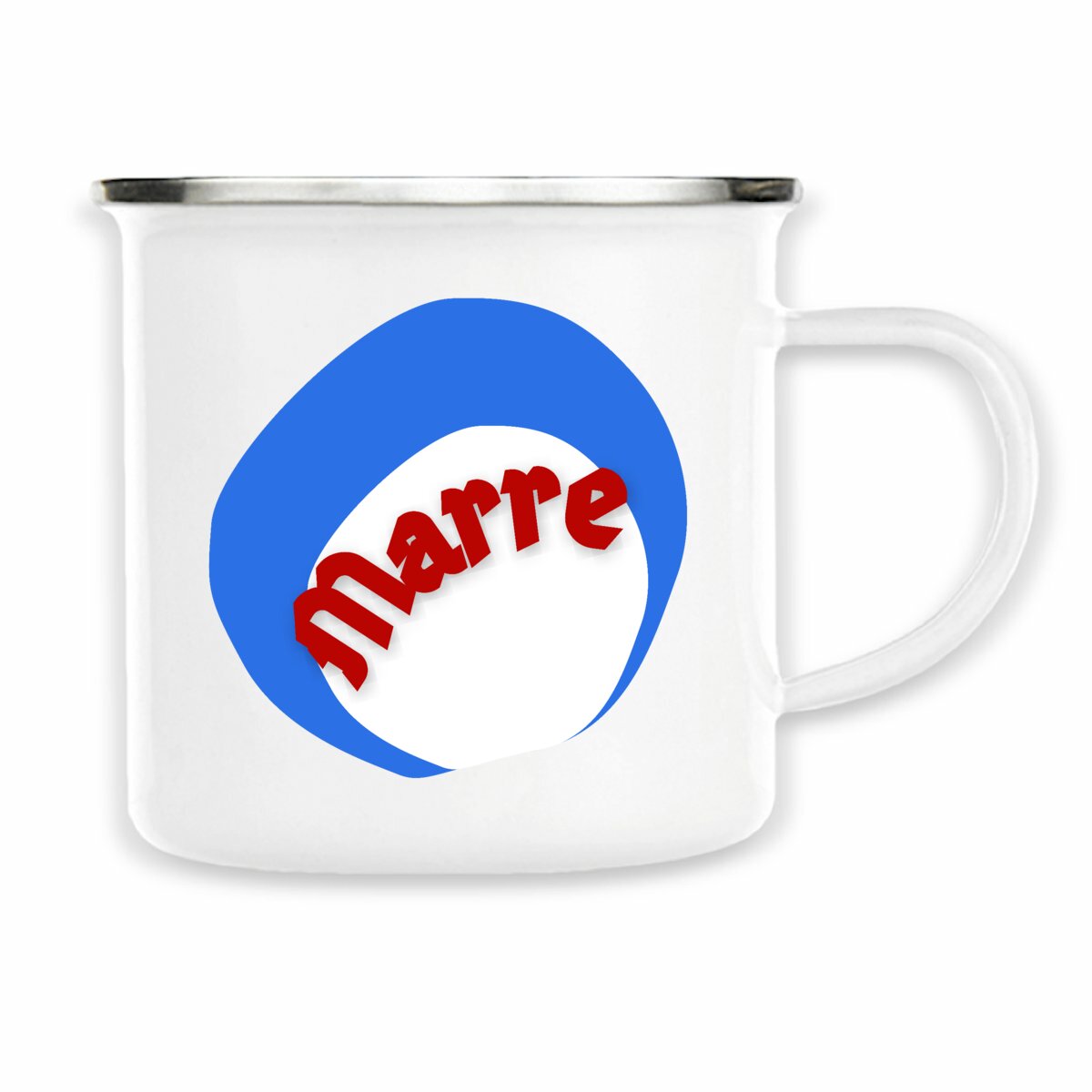 MARRE ?? CAPSULE COCARDE ?? Mug en métal